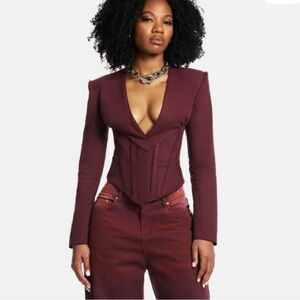 Hanifa Demi Corset Top